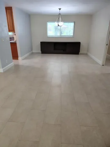 view of a livingroom with a chandelier