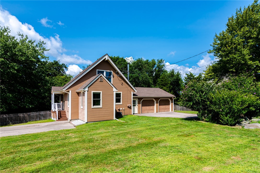 Corner lot with double driveways
