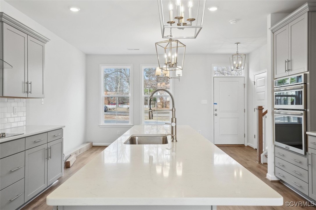206 That Way Midlothian, VA 23114 - Photo 8 of 25 a view of a living room kitchen and a chandelier