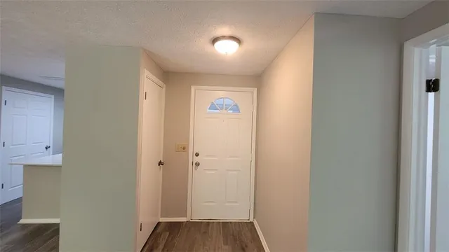 a view of an entryway door