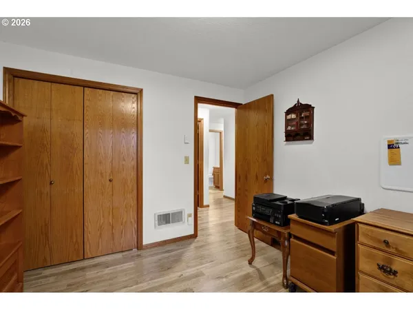 a room with furniture and a gate