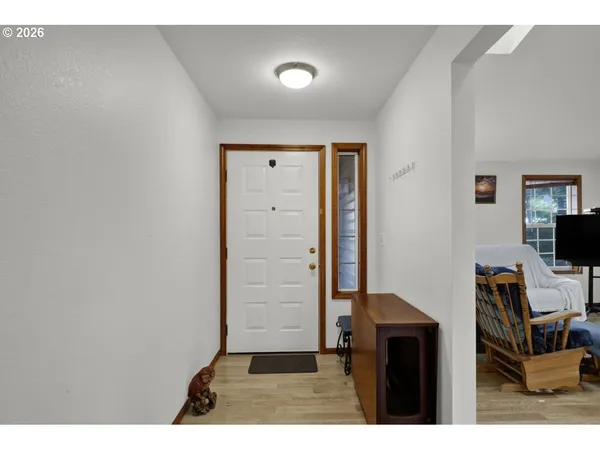 a view of livingroom with workspace