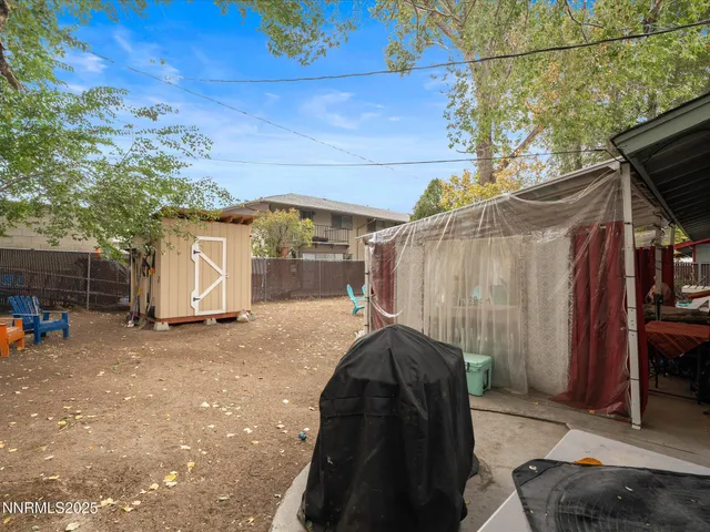 a backyard of a house