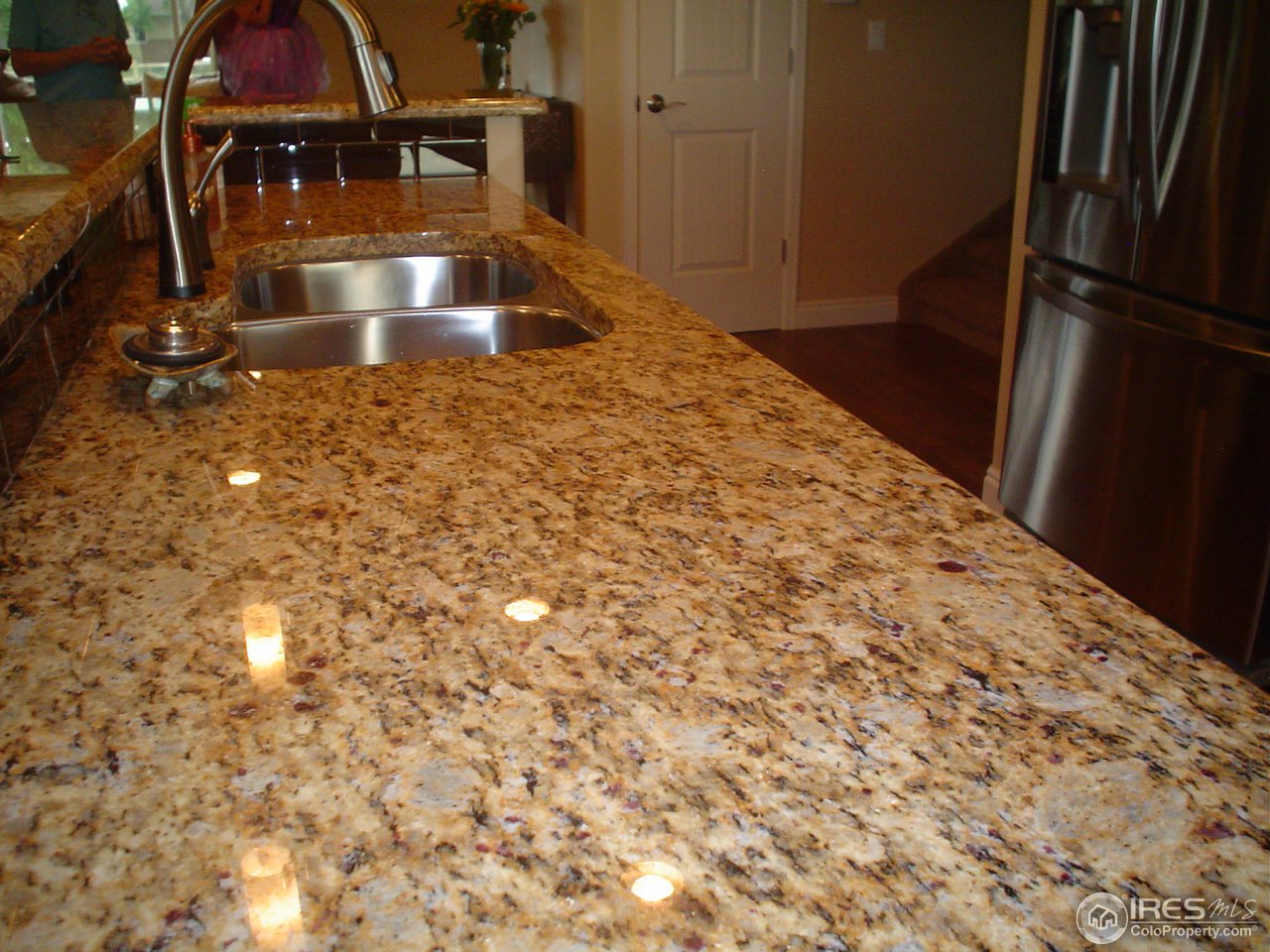 Granite countertops throughout
