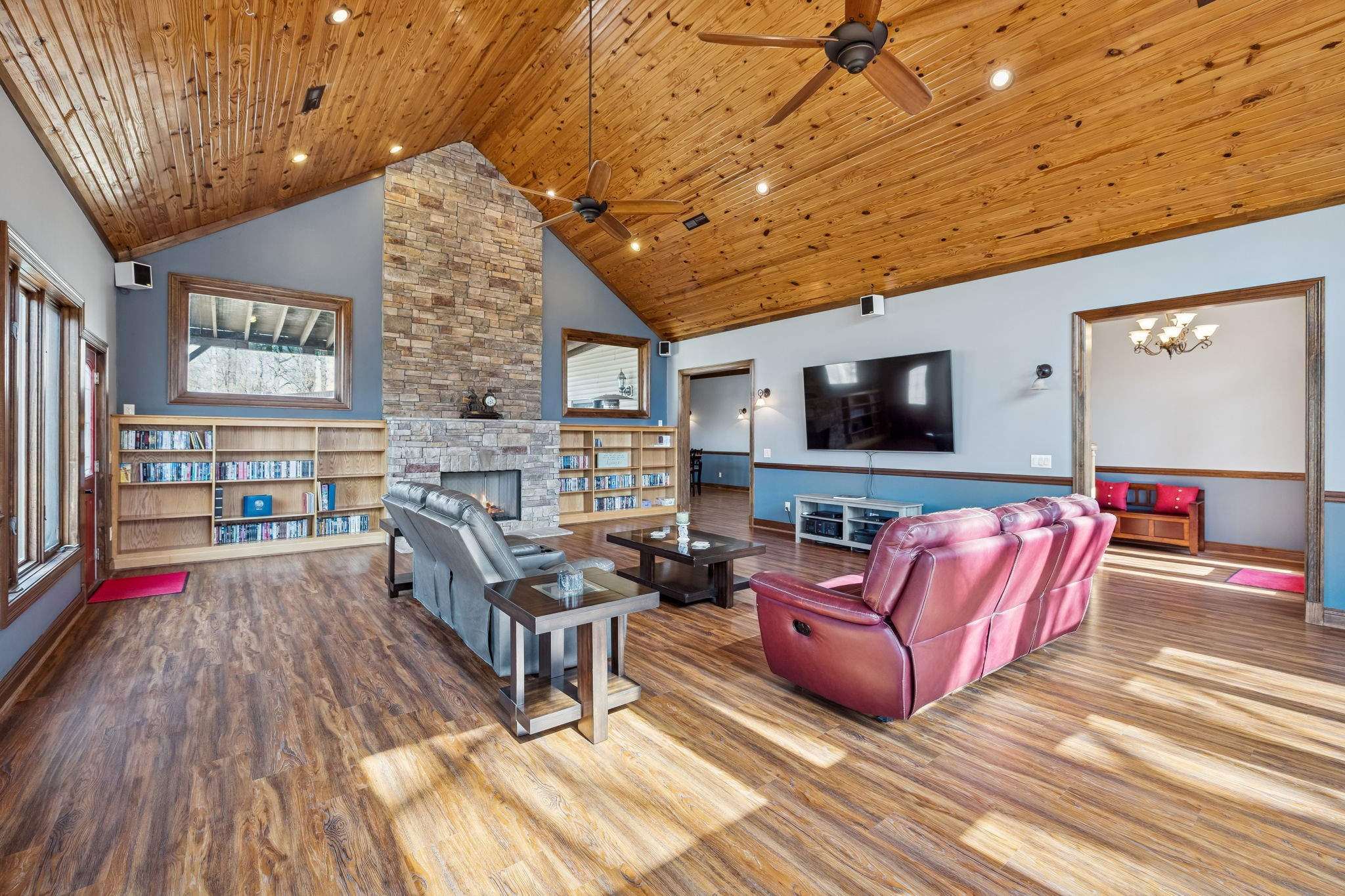 480 Defeated Creek Road Centerville, TN 37033 - Photo 10 of 97 a living room with furniture and a flat screen tv