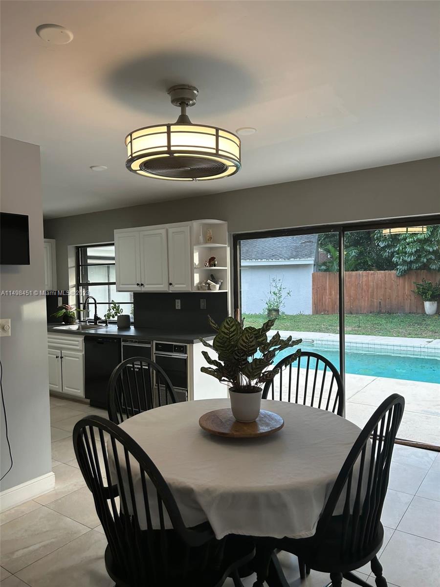 92 Juniper Road, Unit 92 Hollywood, FL 33021 - Photo 18 of 32 a view of a dining room with furniture window and outside view