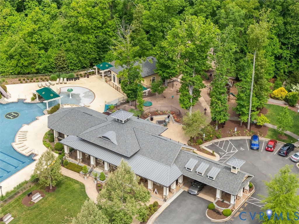 16131 Binley Road Midlothian, VA 23112 - Photo 93 of 99 an aerial view of a house with outdoor space patio and trees all around