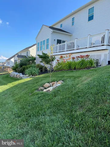 a house view with a garden space