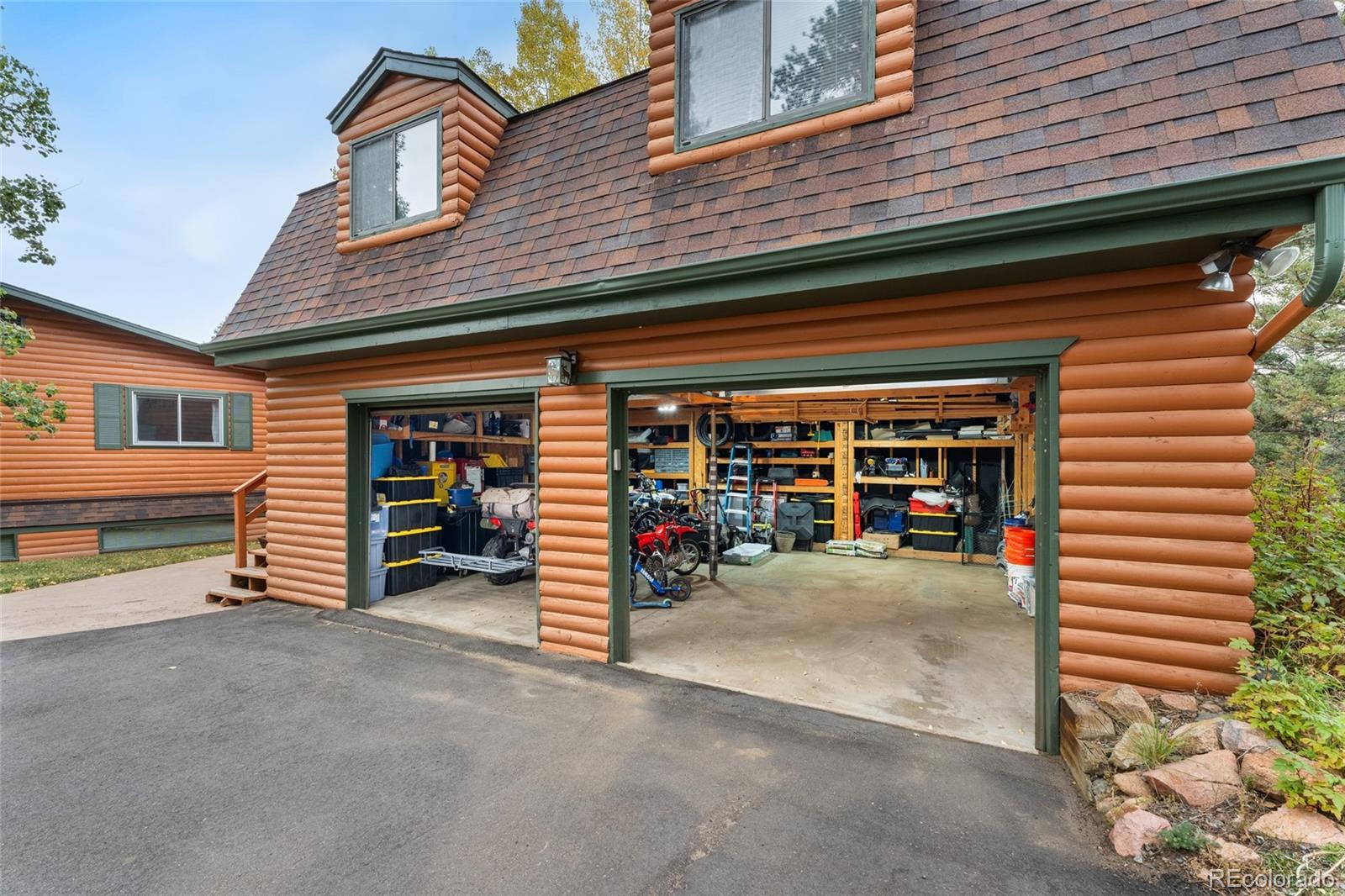 24333 Bent Feather Road Conifer, CO 80433 - Photo 36 of 50 a view of a car garage