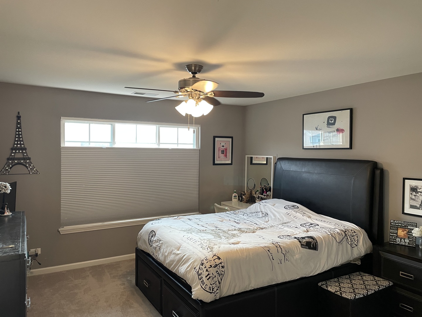 3350 Ravinia Circle Aurora, IL 60504 - Photo 6 of 11 a bedroom with a bed and a chandelier