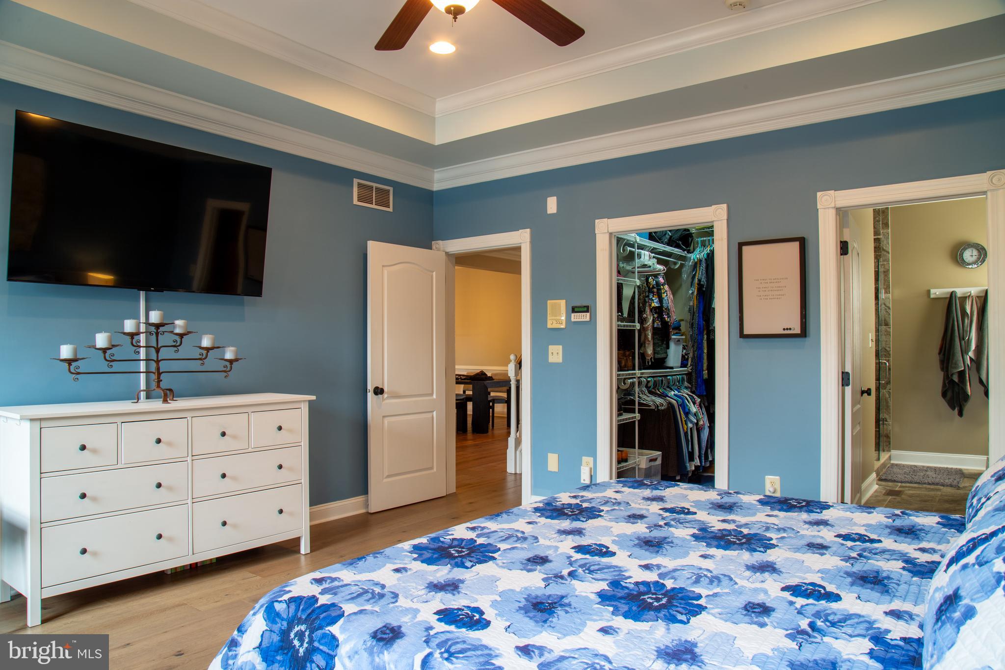 33 Evesham Avenue Marlton, NJ 08053 - Photo 21 of 45 a bedroom with a bed and a flat screen tv