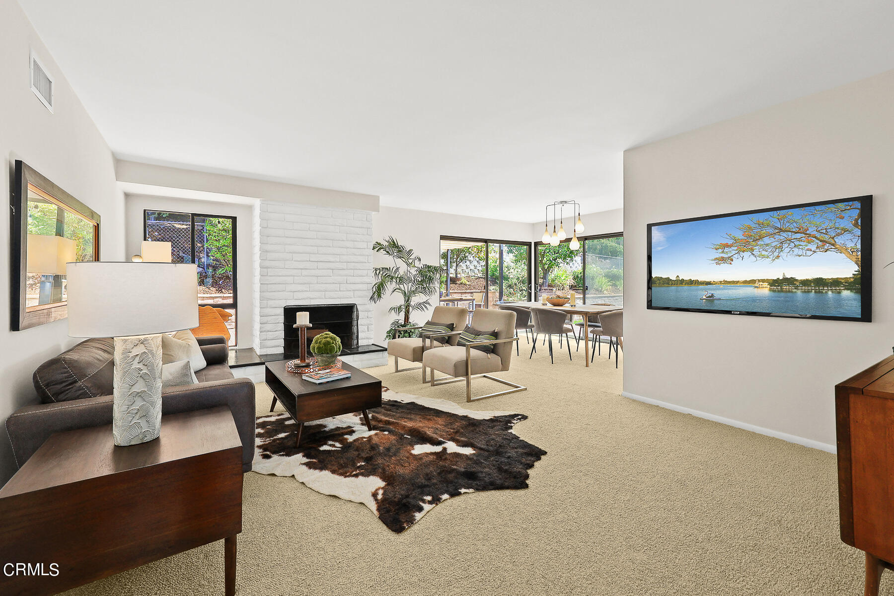 3451 Brookhill Street Glendale, CA 91214 - Photo 18 of 65 a living room with furniture and a flat screen tv