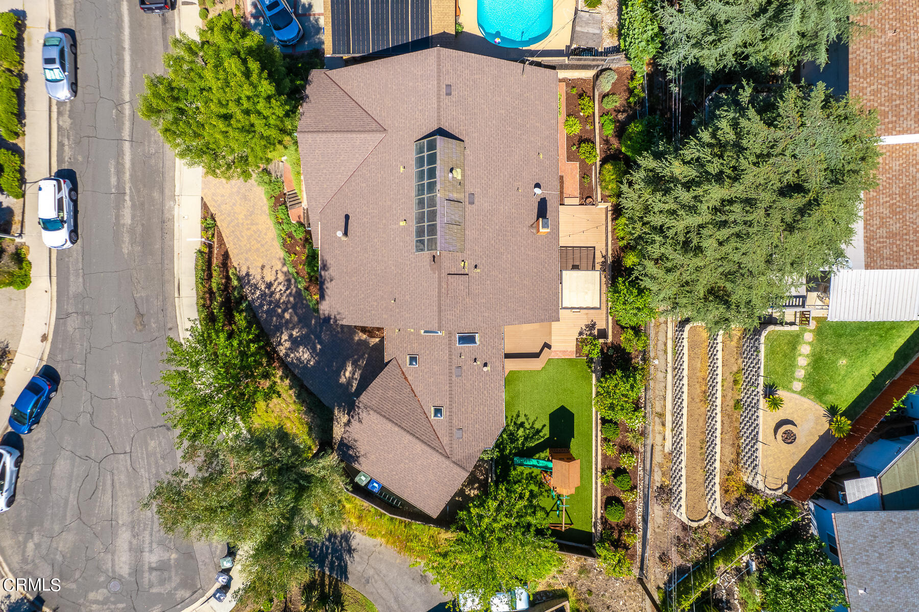 3451 Brookhill Street Glendale, CA 91214 - Photo 58 of 65 an aerial view of a house with a yard