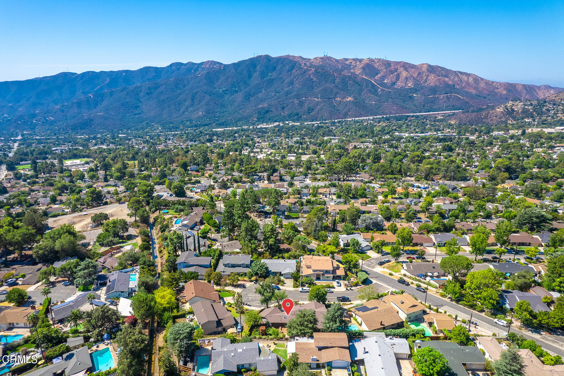 3451 Brookhill Street Glendale, CA 91214 - Photo 62 of 65 an aerial view of residential house and sandy dunes