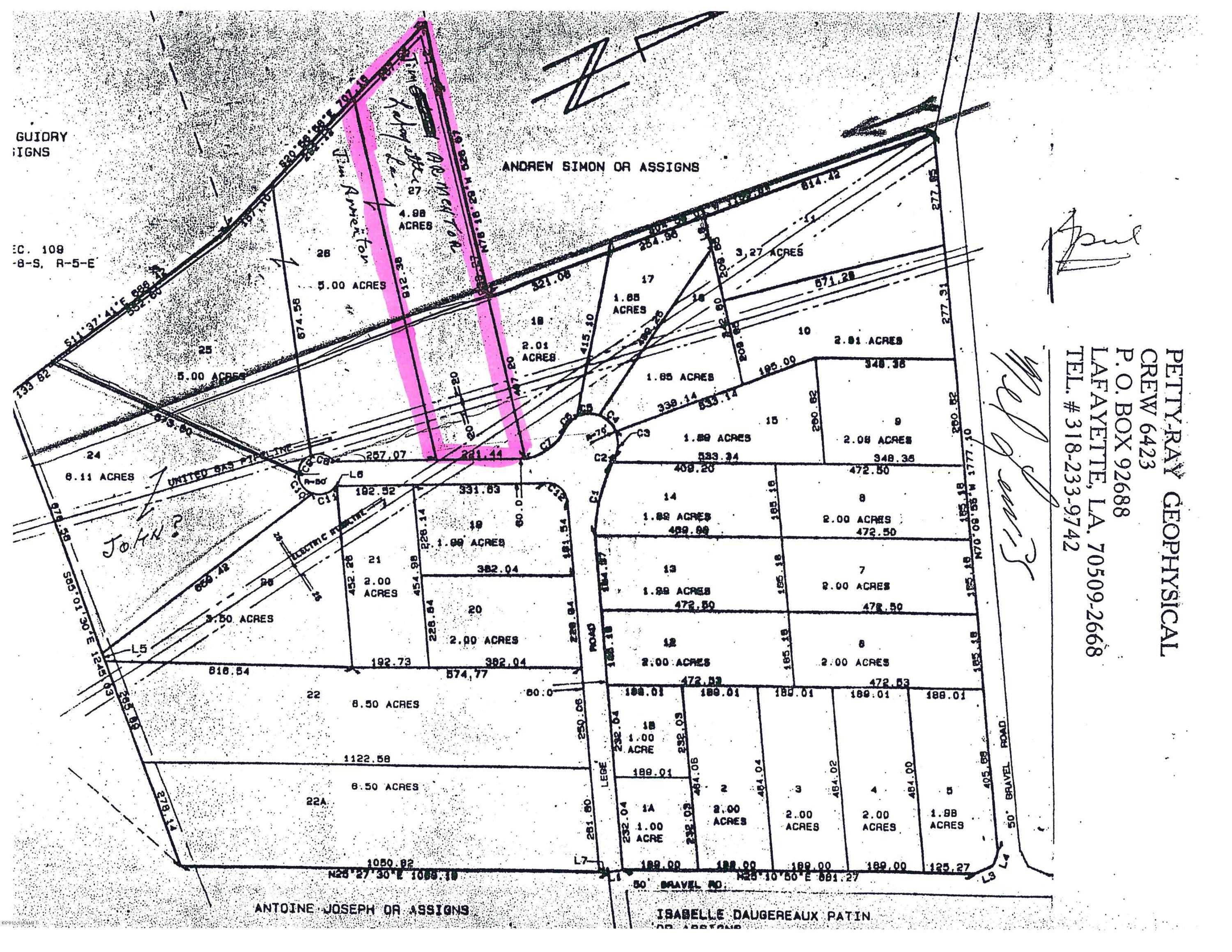 Lege Road Breaux Bridge, LA 70517 - Photo 1 of 1 4.98 Acre Plat