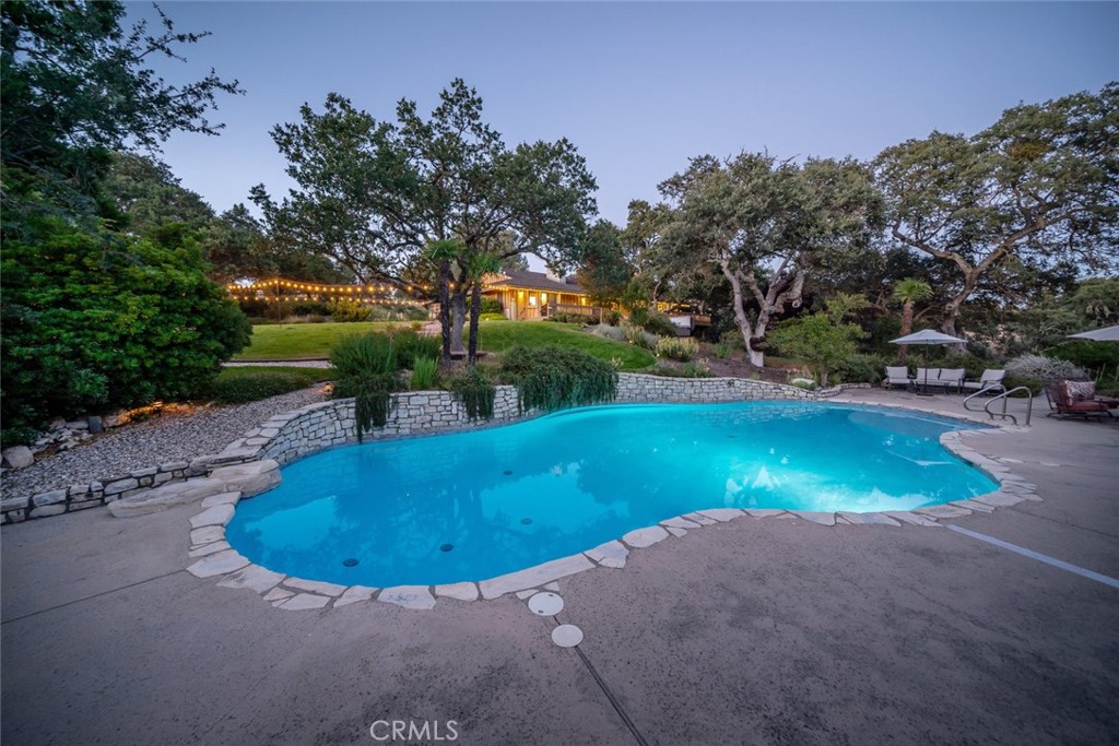 1105 Spanish Camp Road Paso Robles, CA 93446 - Photo 52 of 72 a view of a swimming pool with an outdoor space