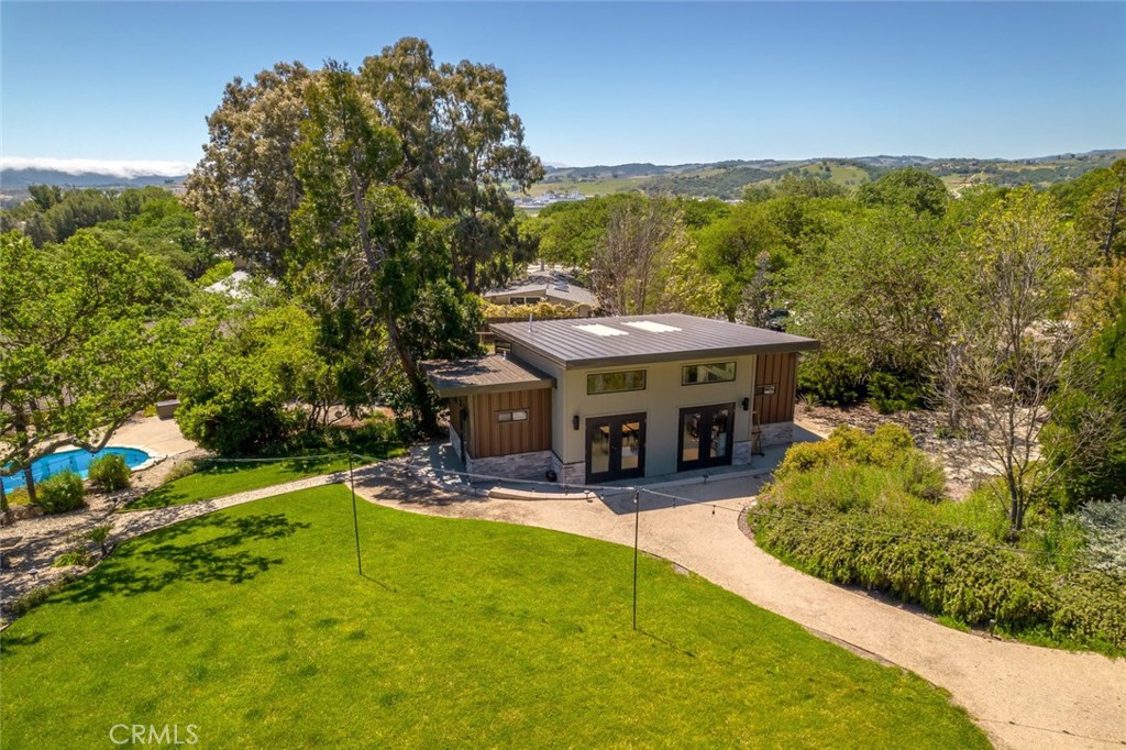 1105 Spanish Camp Road Paso Robles, CA 93446 - Photo 57 of 72 an aerial view of a house with swimming pool garden and patio