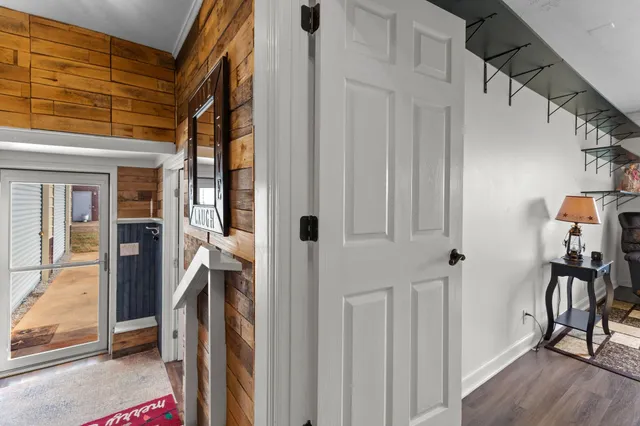 a view of front door