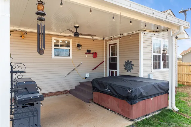 a view of living room and entryway