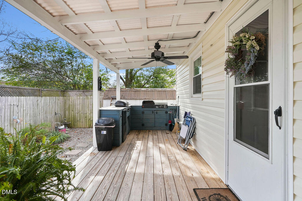 305 South 17th Street Erwin, NC 28339 - Photo 31 of 35 a view of a deck with wooden floor and outdoor space