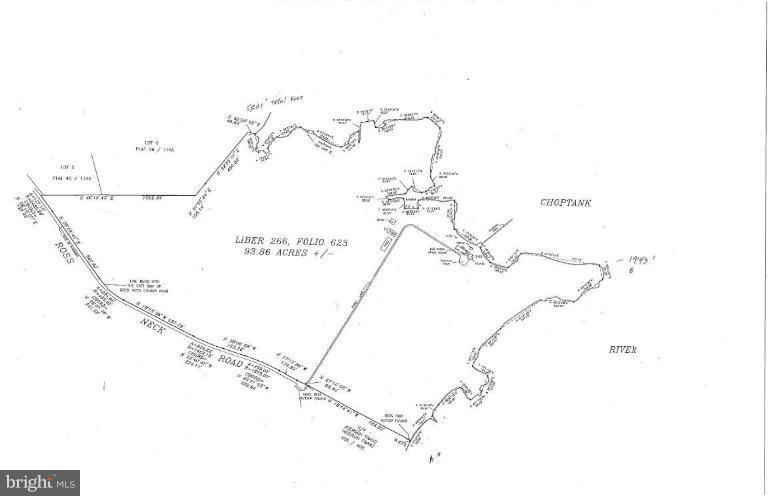 5301 Ross Neck Road Cambridge, MD 21613 - Photo 27 of 30 Plat of Triple Chance Farm.