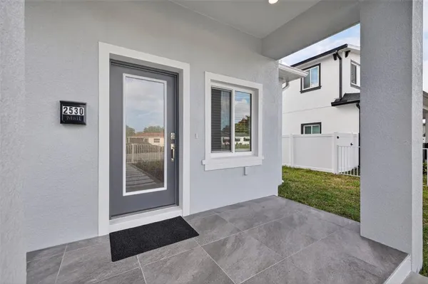 a view of front door of a house