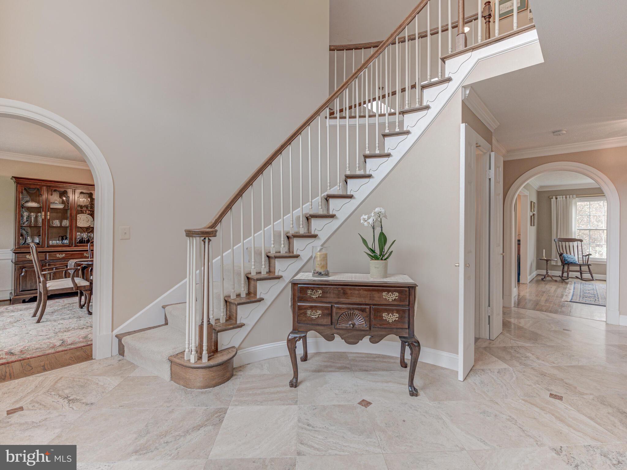 16325 Whitehaven Road Silver Spring, MD 20906 - Photo 6 of 55 Grand 2 Story Foyer Entrance w/ Curved Staircase