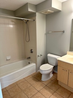 800 Elgin Road, Unit 1404 Evanston, IL 60201 - Photo 7 of 8 a bathroom with a toilet sink and shower
