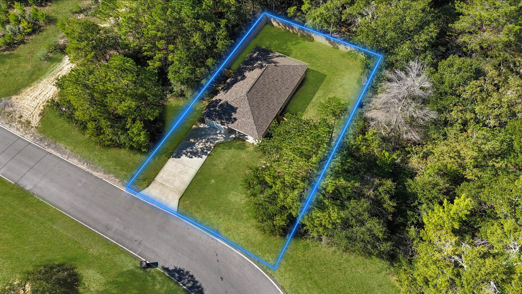 5302 Kervin Road Crestview, FL 32539 - Photo 3 of 23 yard outline
