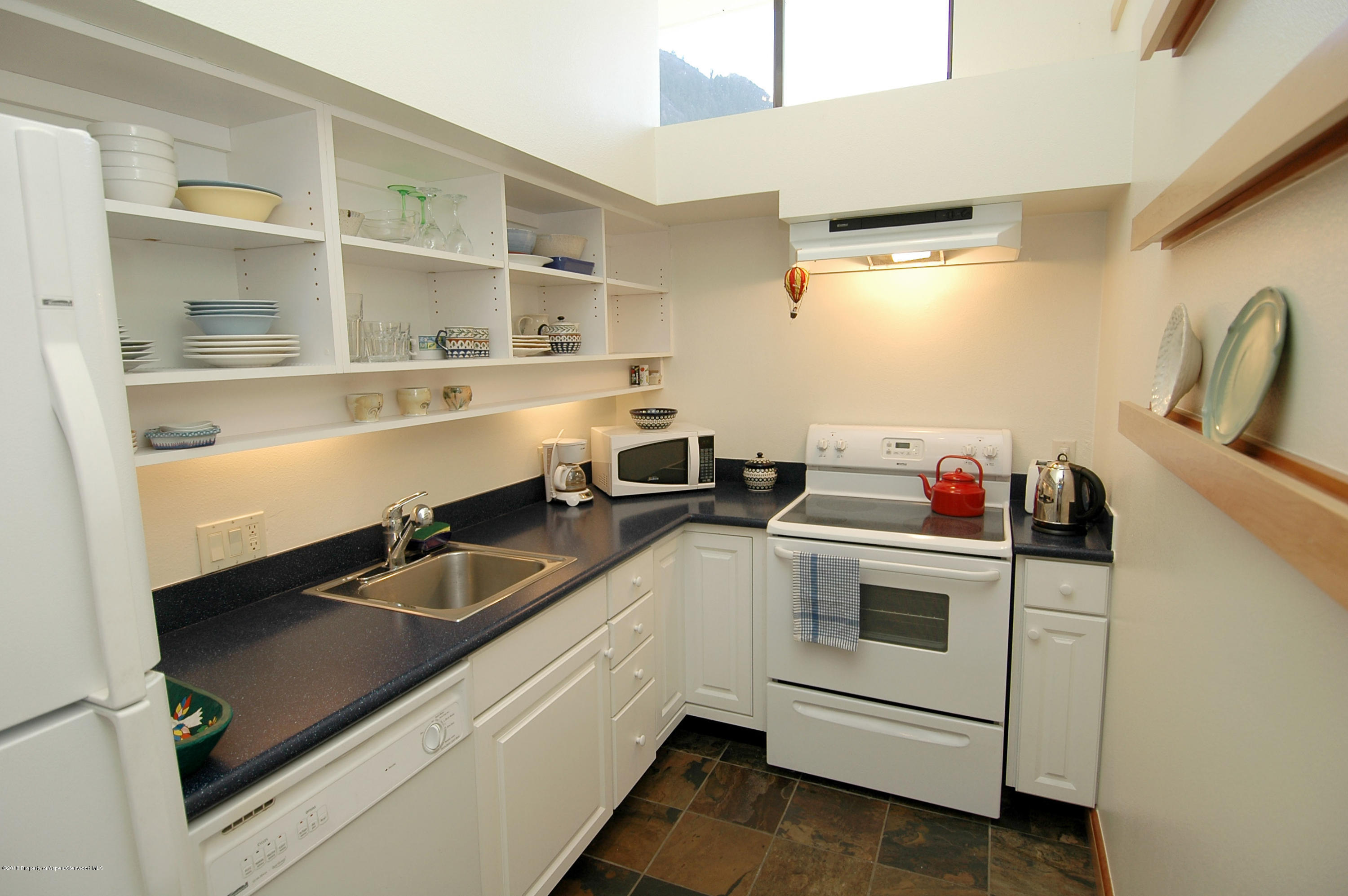 311 South Aspen Street, Unit 6 Aspen, CO 81611 - Photo 7 of 12 a kitchen with a stove and a sink