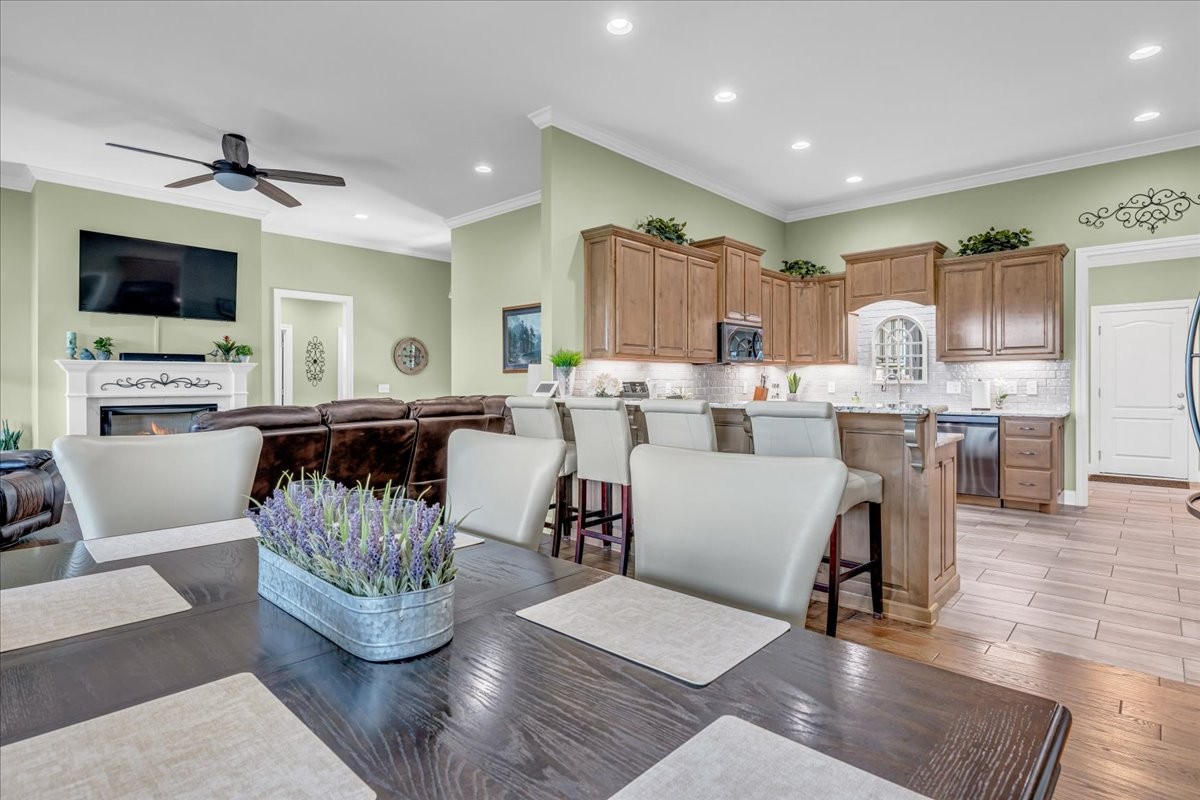 667 Rutherford Lane Smithville, TN 37166 - Photo 23 of 89 a living room with furniture and a flat screen tv
