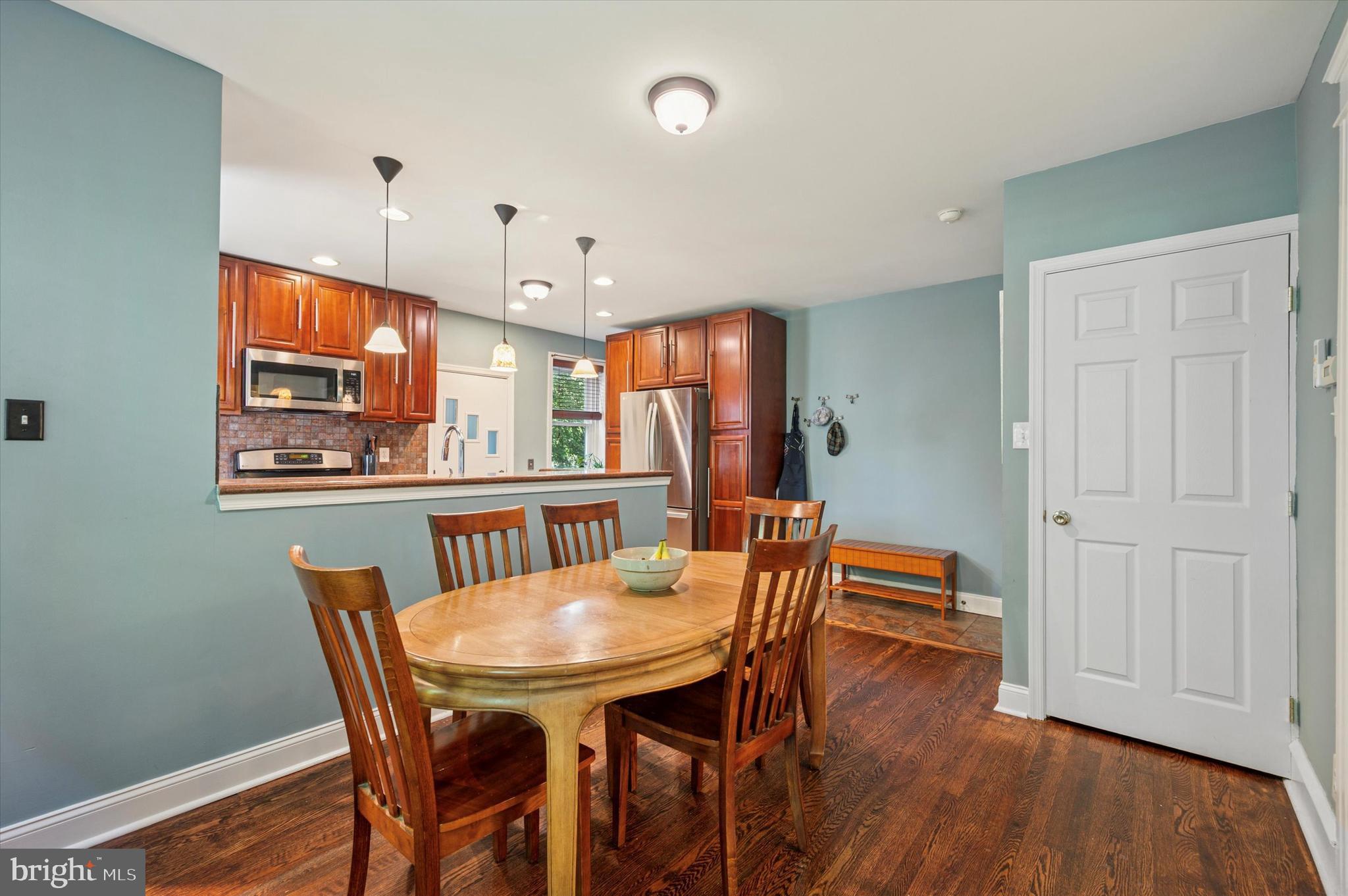 13 Chatham Road Ardmore, PA 19003 - Photo 11 of 35 a view of a dining room with furniture and wooden floor