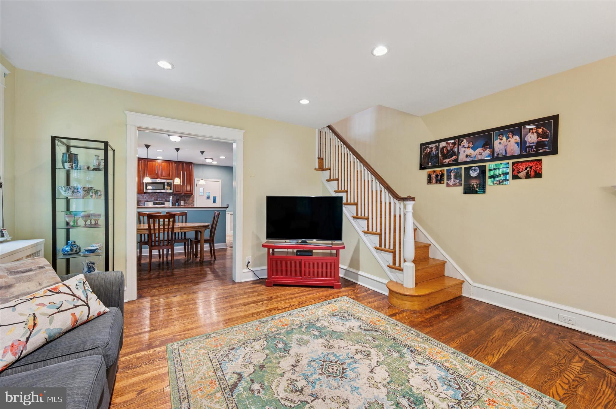 13 Chatham Road Ardmore, PA 19003 - Photo 5 of 35 a living room with furniture and a flat screen tv