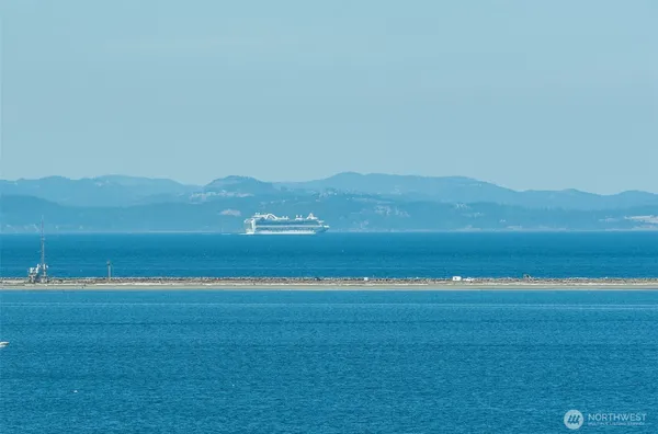 a view of an ocean beach