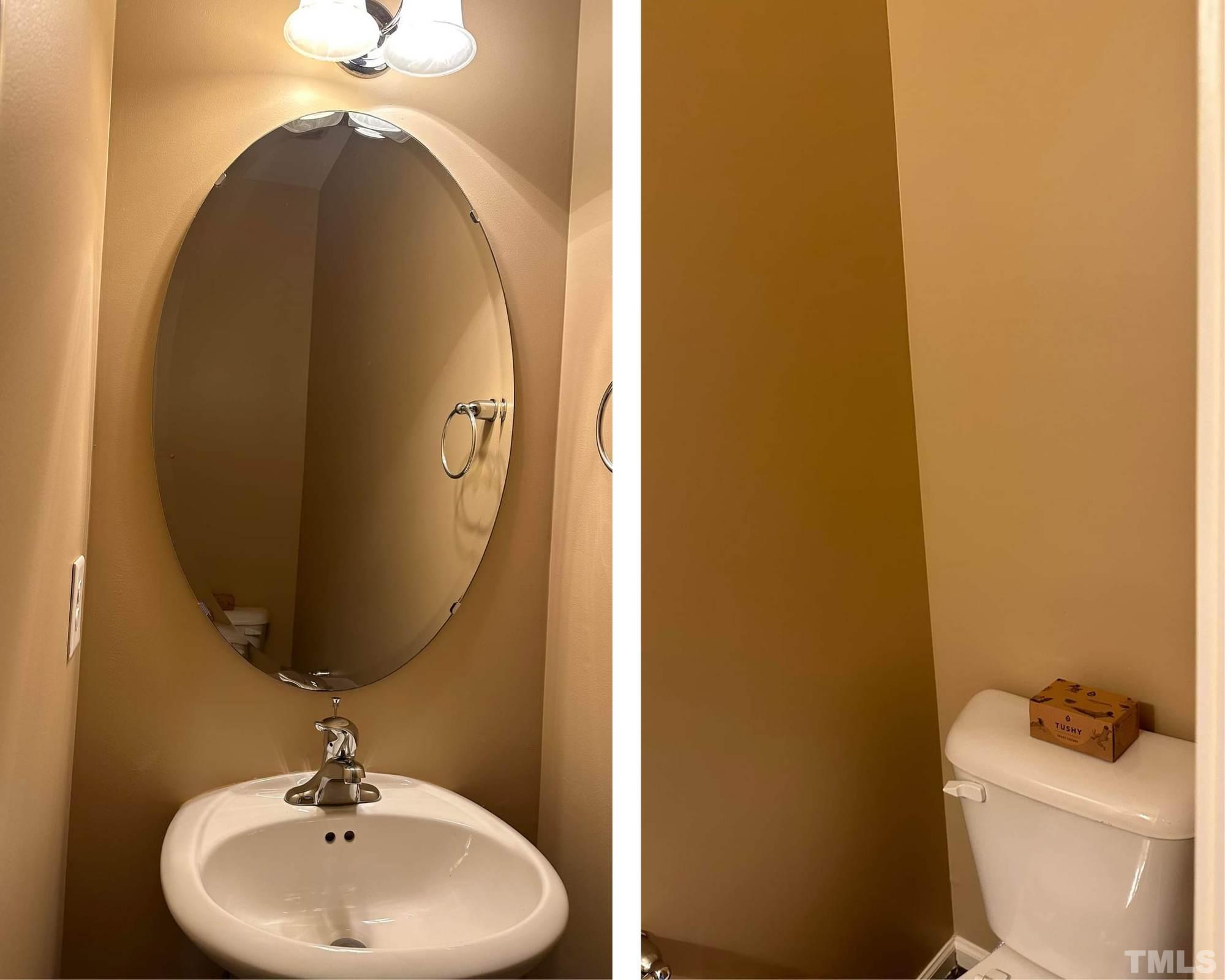 144 Bicentennial Way Cameron, NC 28326 - Photo 11 of 27 a bathroom with a toilet sink and mirror