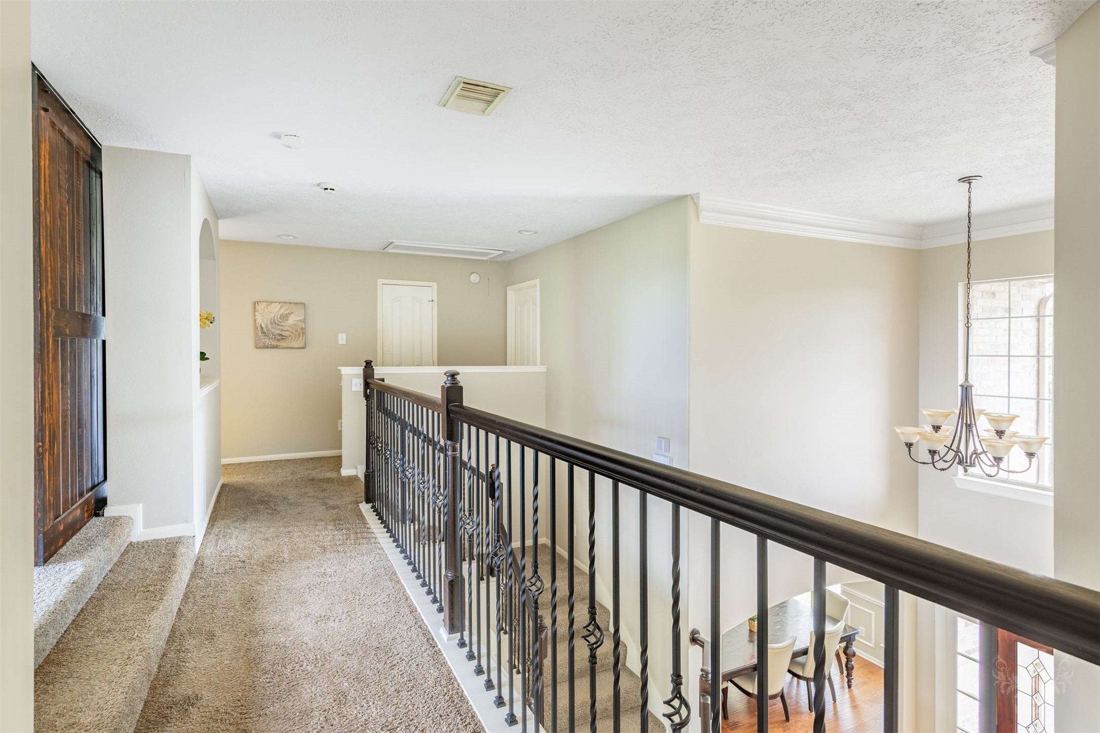20410 Lake Spring Court Cypress, TX 77433 - Photo 32 of 50 a view of hallway with livingroom