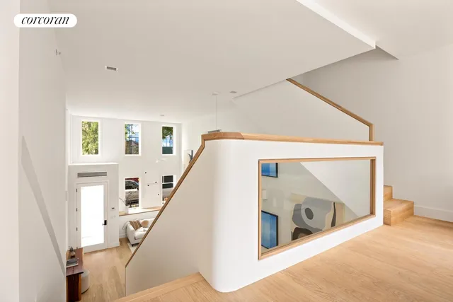 a view of an entryway with staircase