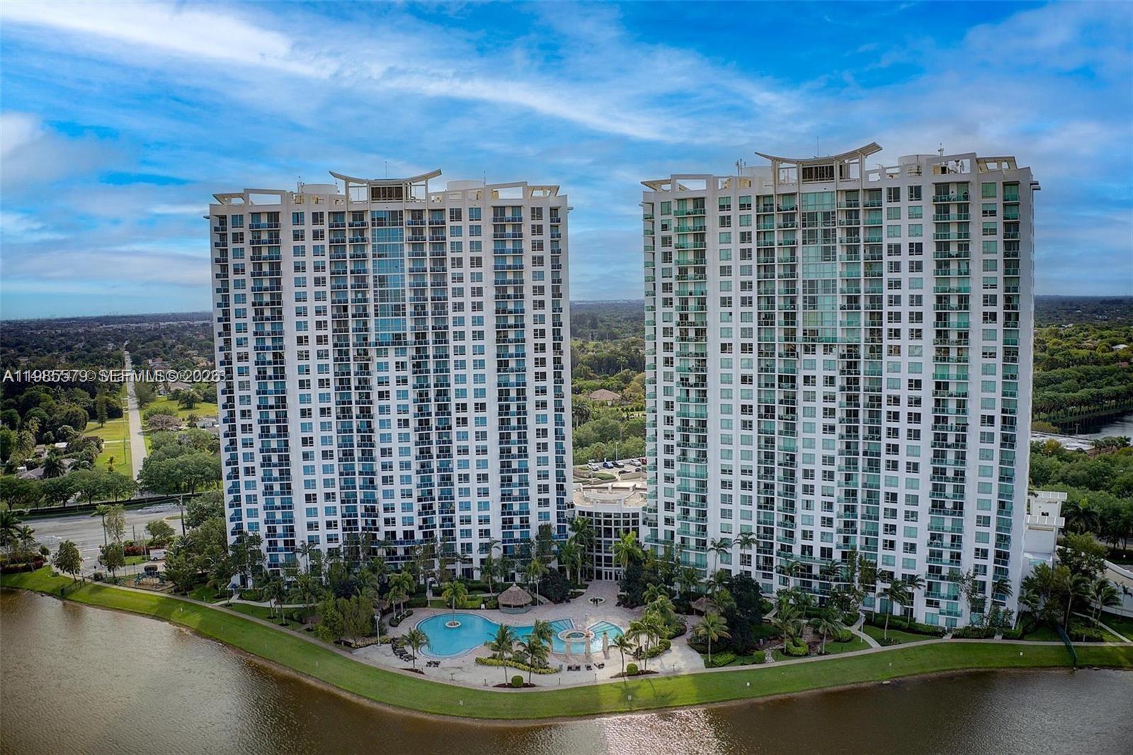 2681 North Flamingo Road, Unit 1201S Sunrise, FL 33323 - Photo 24 of 28 a view of a city with tall buildings
