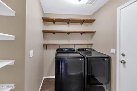 a close view of utility room