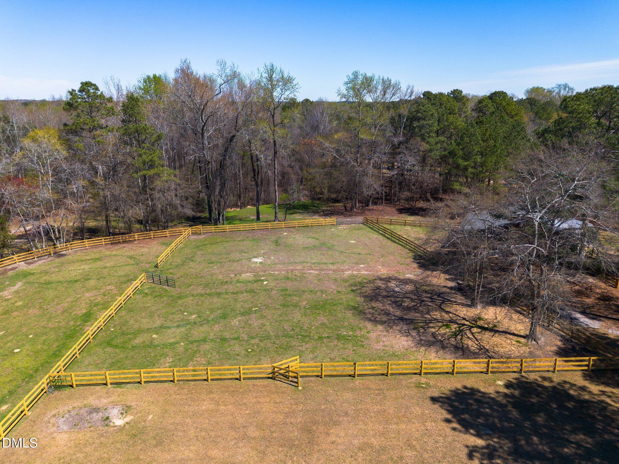 1609 Holland Road Fuquay-Varina, NC 27526 - Photo 68 of 79 a view of yard with swimming pool and trees