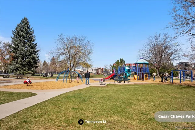 a view of a lake with houses
