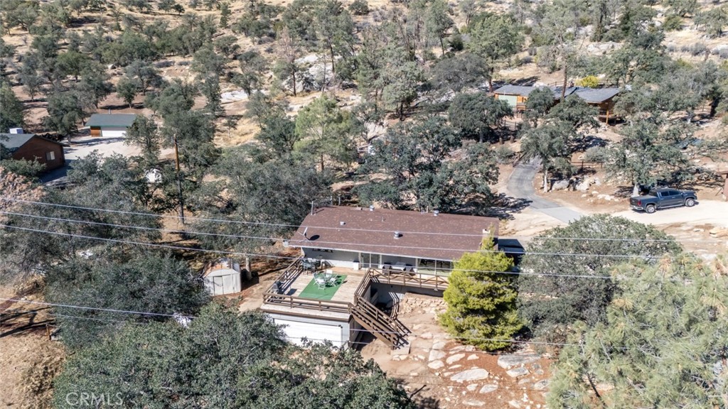 245 Mountain Shadow Road Wofford Heights, CA 93285 - Photo 52 of 72 an aerial view of residential houses with outdoor space
