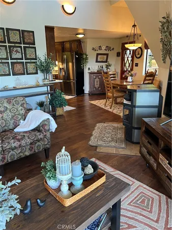 a view of a chandelier fan