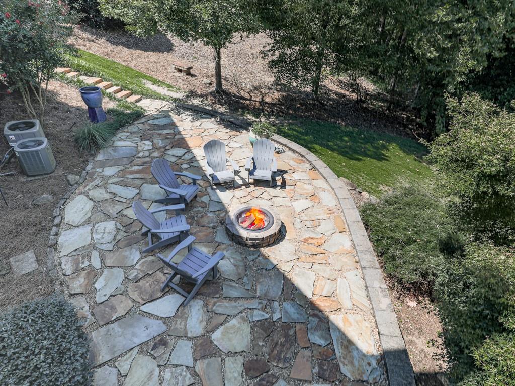 619 Riverbend Way Canton, GA 30114 - Photo 55 of 76 an aerial view of residential house with outdoor space