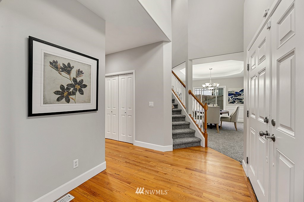 2222 Smithers Avenue South Renton, WA 98055 - Photo 3 of 25 a view of entryway with wooden floor and stairs