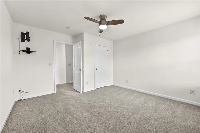 a view of an empty room