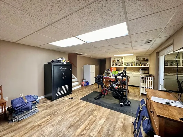 a view of a back yard of the house