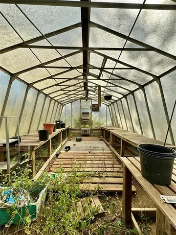 a view of a golf course with a lake view