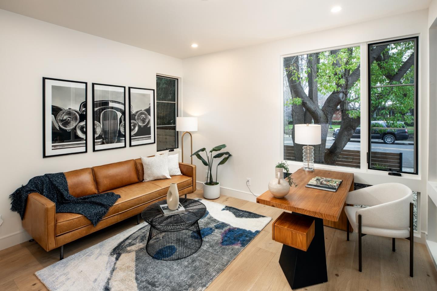 3413 Ross Road Palo Alto, CA 94303 - Photo 21 of 45 a living room with furniture and a large window
