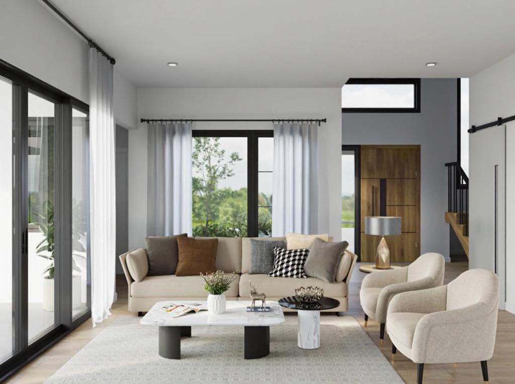 3413 Ross Road Palo Alto, CA 94303 - Photo 4 of 6 a living room with furniture and a large window